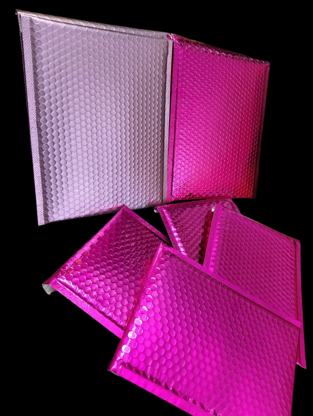 NWT -15ct. Pink/Purple Metallic Bubble Mailers 8.5x12 And 6x10 ✨️PRICE FIRM✨️ - Picture 4 of 7